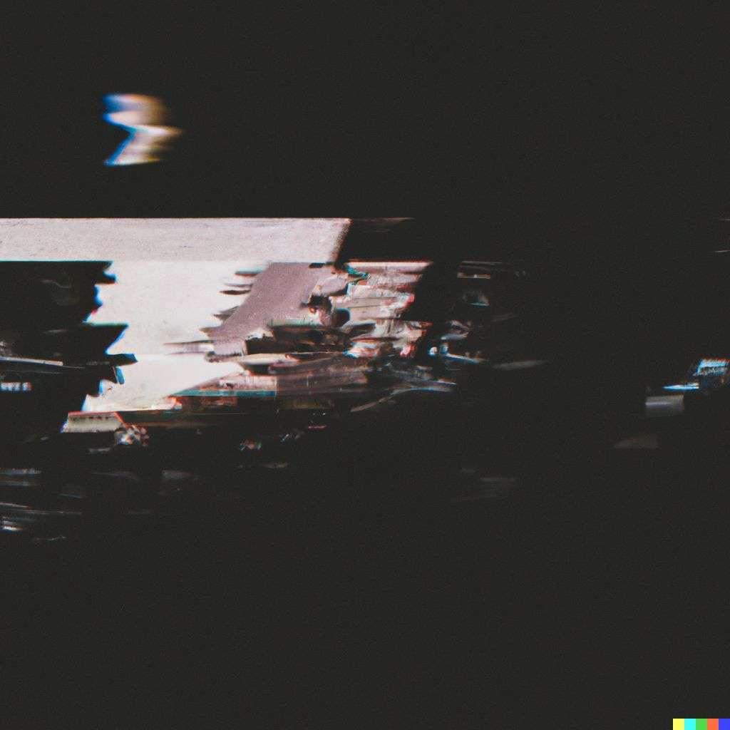 the discovery of gravity, pixel sorting glitch art